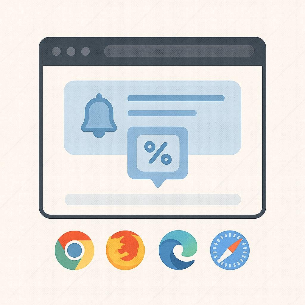Browser WebPush notifications image